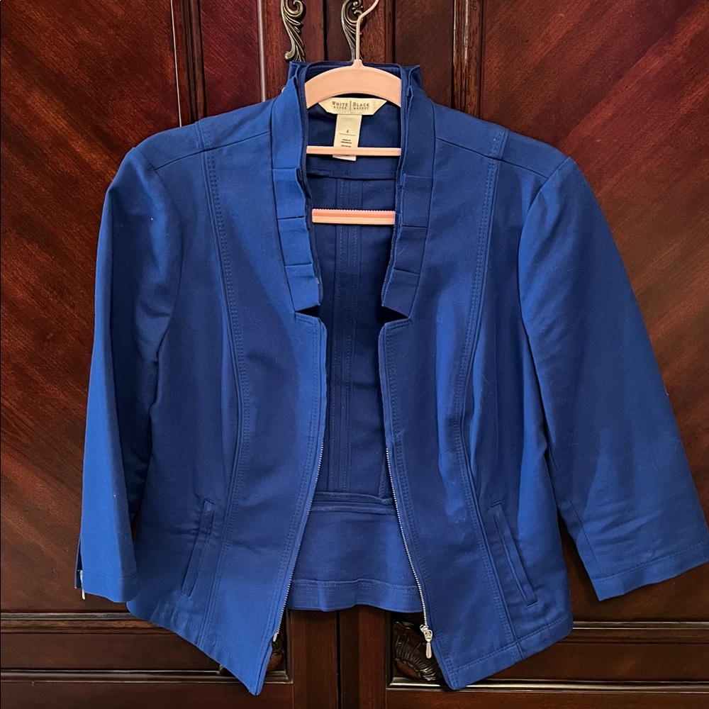 White House Black Market Women's Royal Blue Blazer